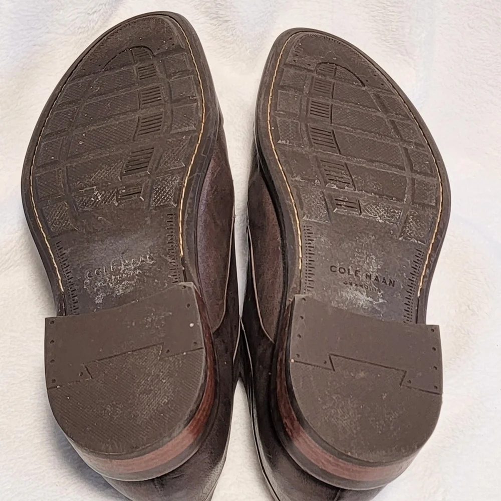 11 Cole Haan Limited Release Grand Os Leather Derby Oxfords C21453 Brown Gray